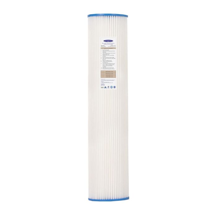 4-5/8" x 20" 5-Micron Sediment Reusable Pleated Filter Cartridge main product photo