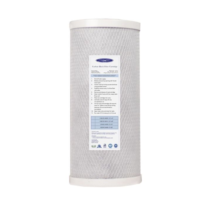 4-5/8" x 9-3/4" 5-Micron Carbon Block Filter Cartridge main product photo