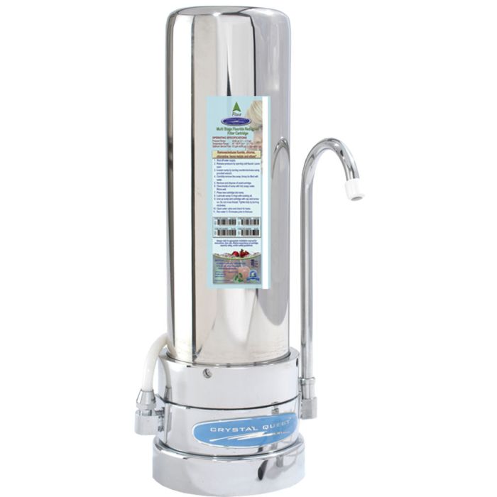 Stainless Steel Countertop Single Fluoride ONLY Filter main product photo