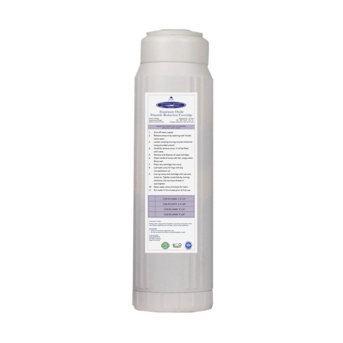 4-5/8" x 20" Calcium GAC Fluoride Reduction Filter Cartridge main product photo