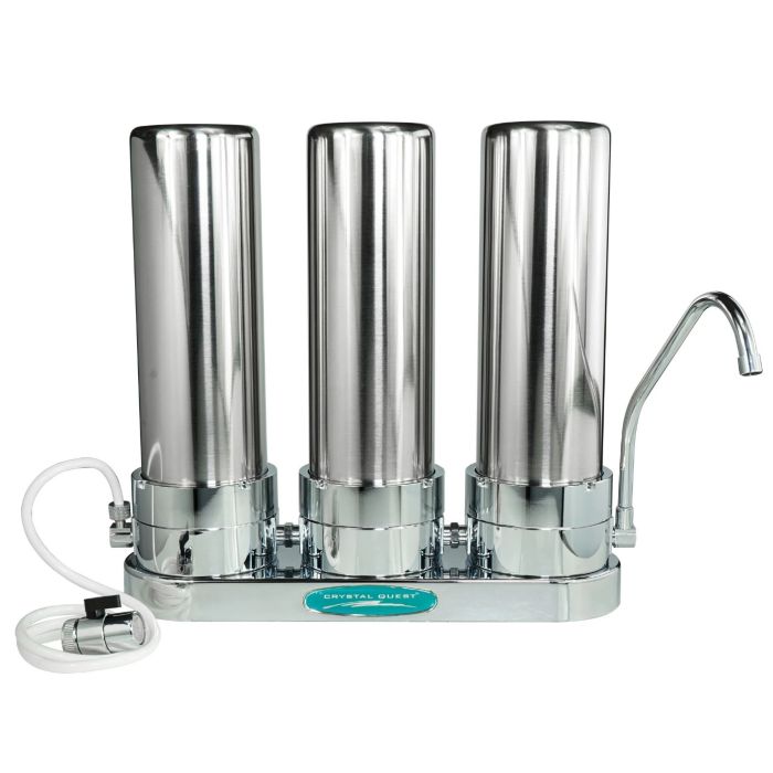 Stainless Steel Countertop Triple Fluoride Filter main product photo