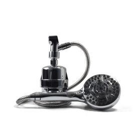 Chrome PLUS10 Fluoride Shower Filter W/ Massage Wand