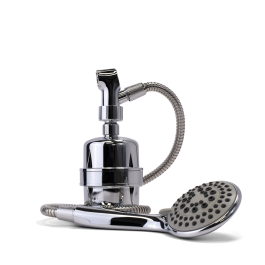 Chrome Fluoride Shower Filter W/ Massage Wand