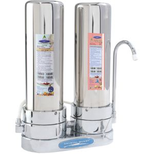 Stainless Steel Countertop Double Fluoride Filter