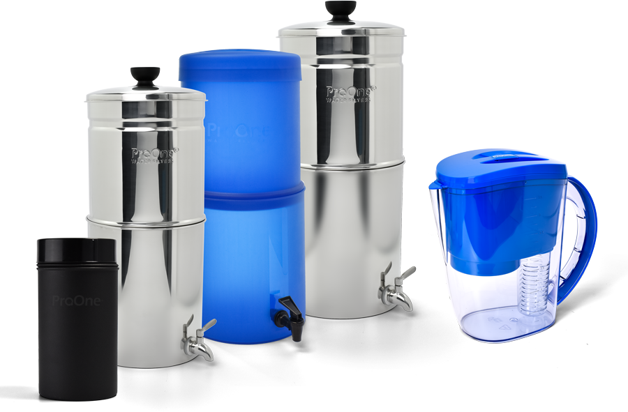 thumbnail image 2 of AquaHouse Stainless Steel Gravity Water Filter System – 8L, Ceramic Filter, Reduces Fluoride – Made In USA 2 of 2